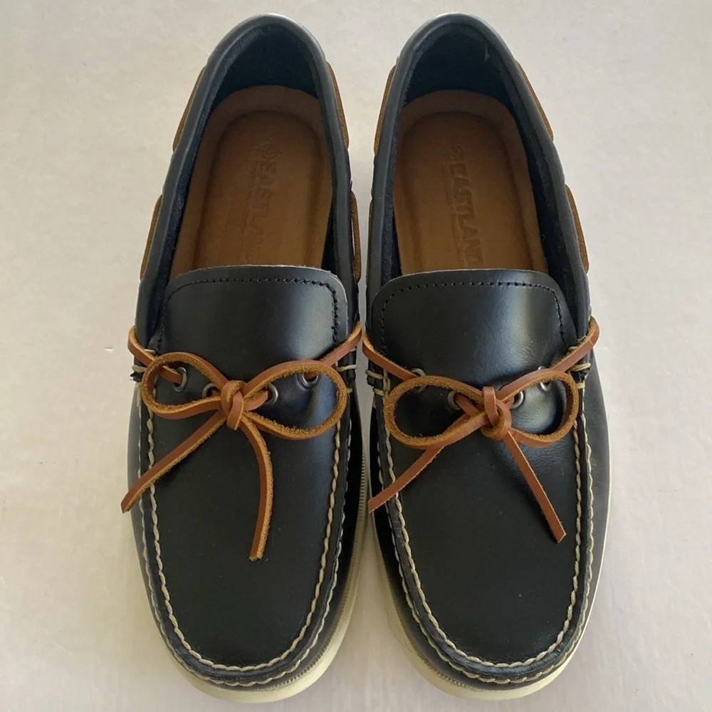 EASTLAND Yarmouth 1955 Men's Black Leather Loafers Size 8D